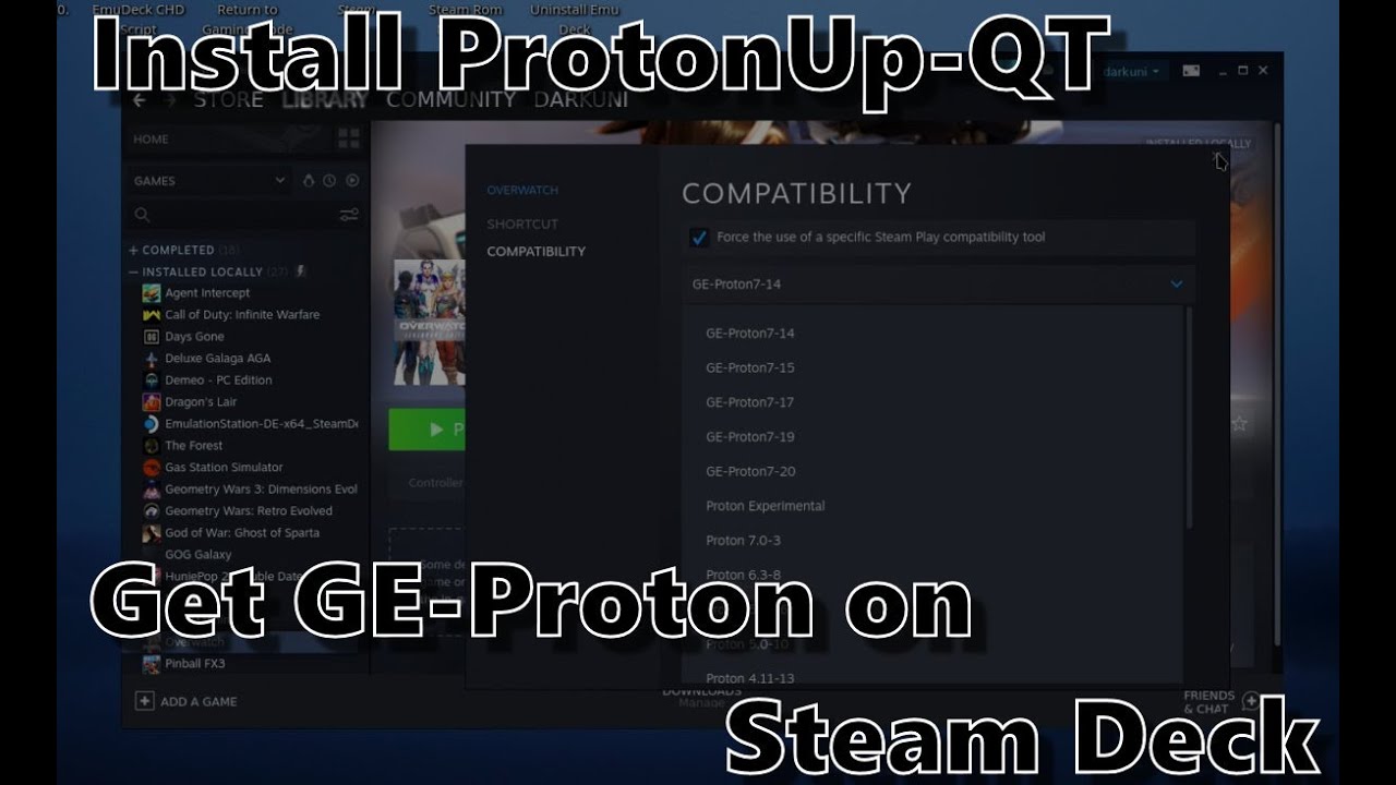 Steam Deck Quickie: Get GE-Proton with ProtonUp-QT