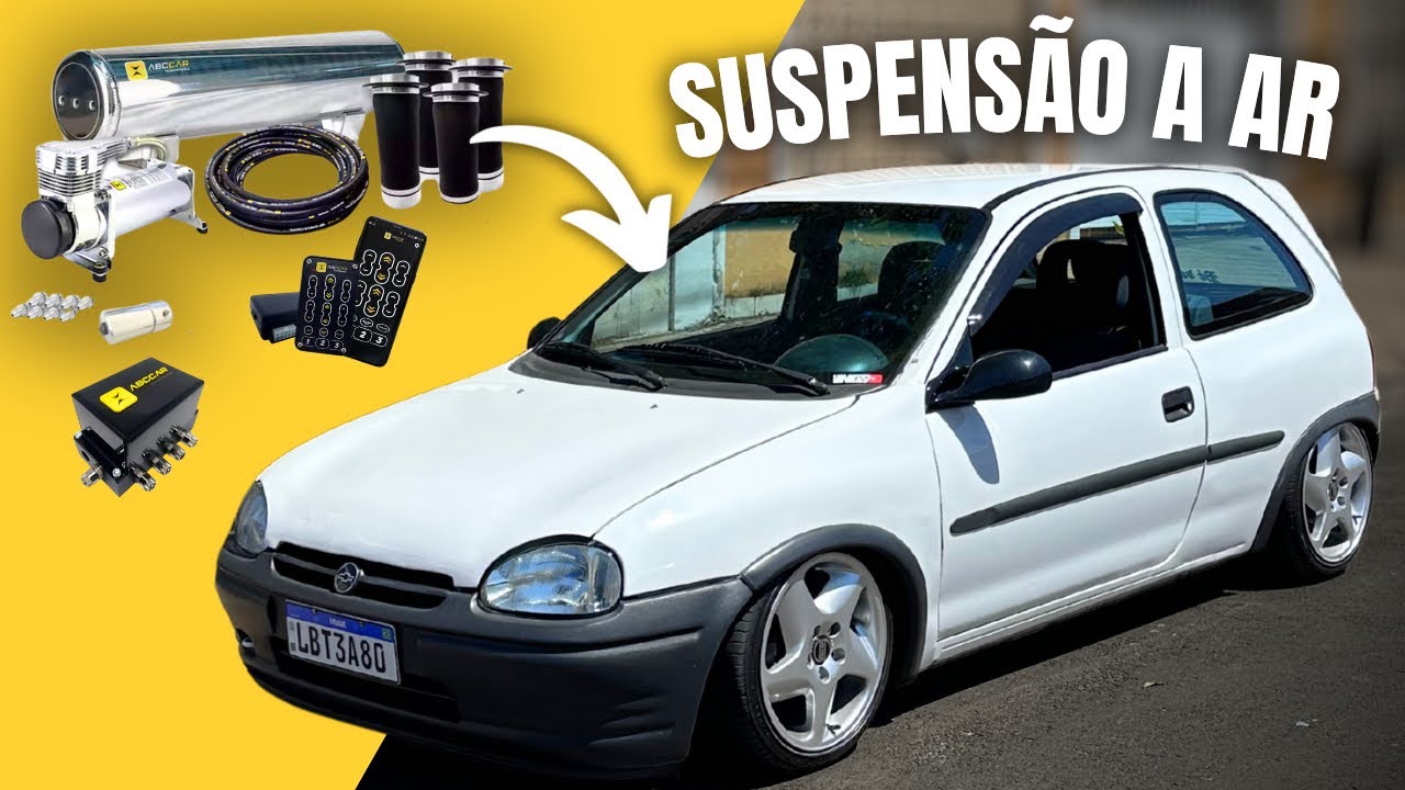INSTALAMOS SUSPENS&Atilde;O A AR ABC CAR NO CORSA 💨