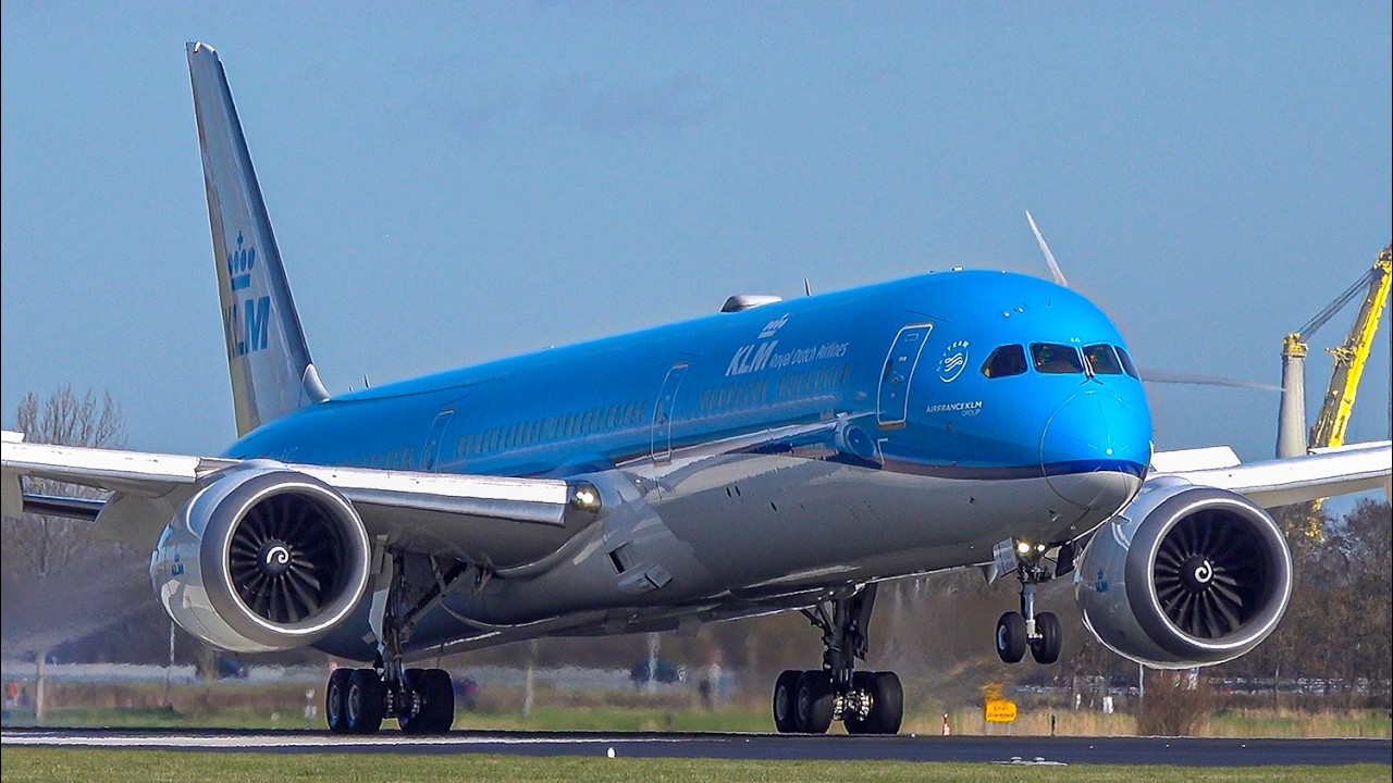 21 POWERFUL TAKEOFFS AND LANDINGS | B787X, A330-300, B777 | Amsterdam Schiphol Airport Spotting