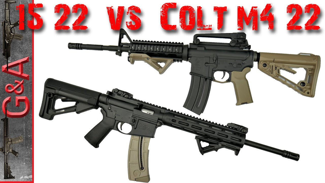 M&P 15-22 против Colt M4 22lr Smith & Wesson
