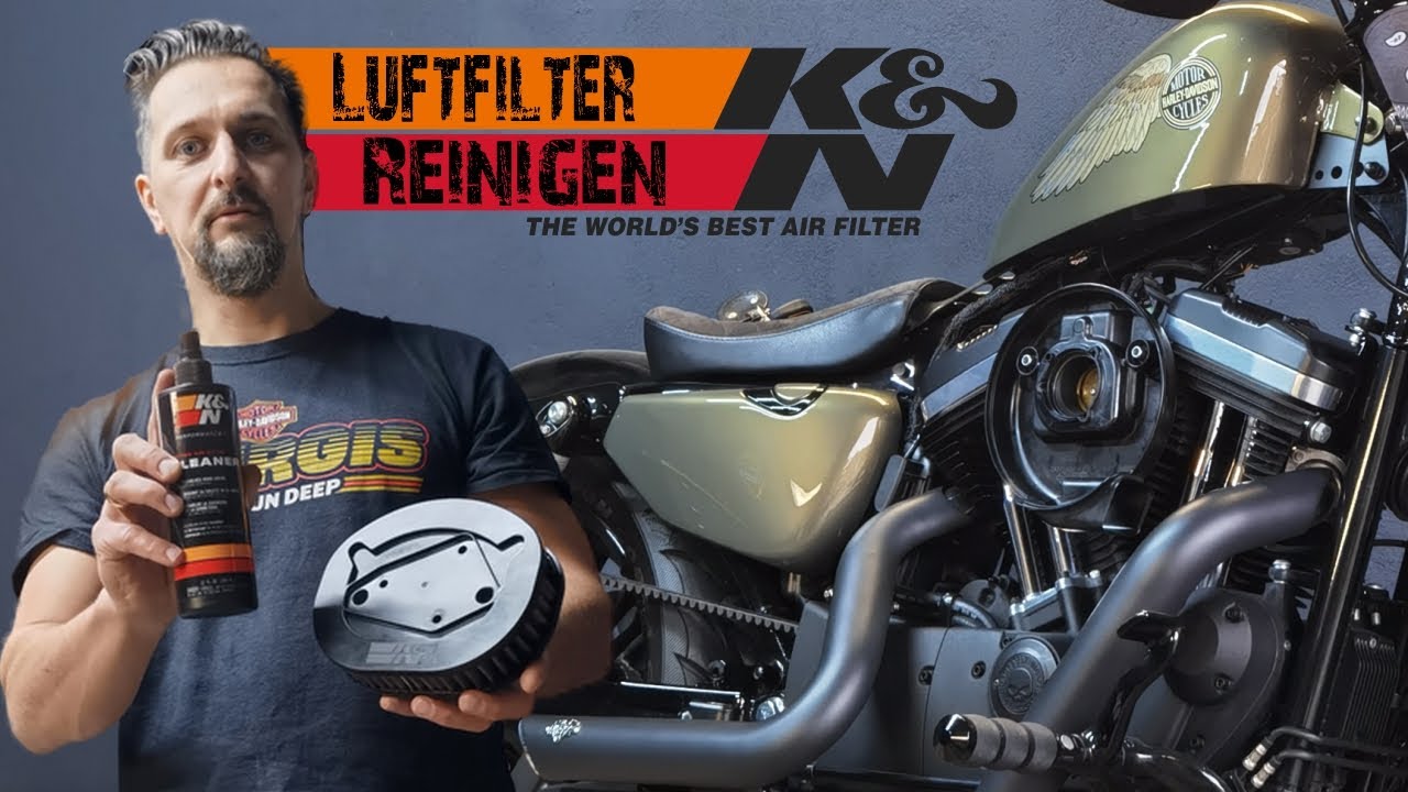 K&N Dauerluftfilter für die Harley Davidson Reinigen & Ölen | How to | Step by Step |