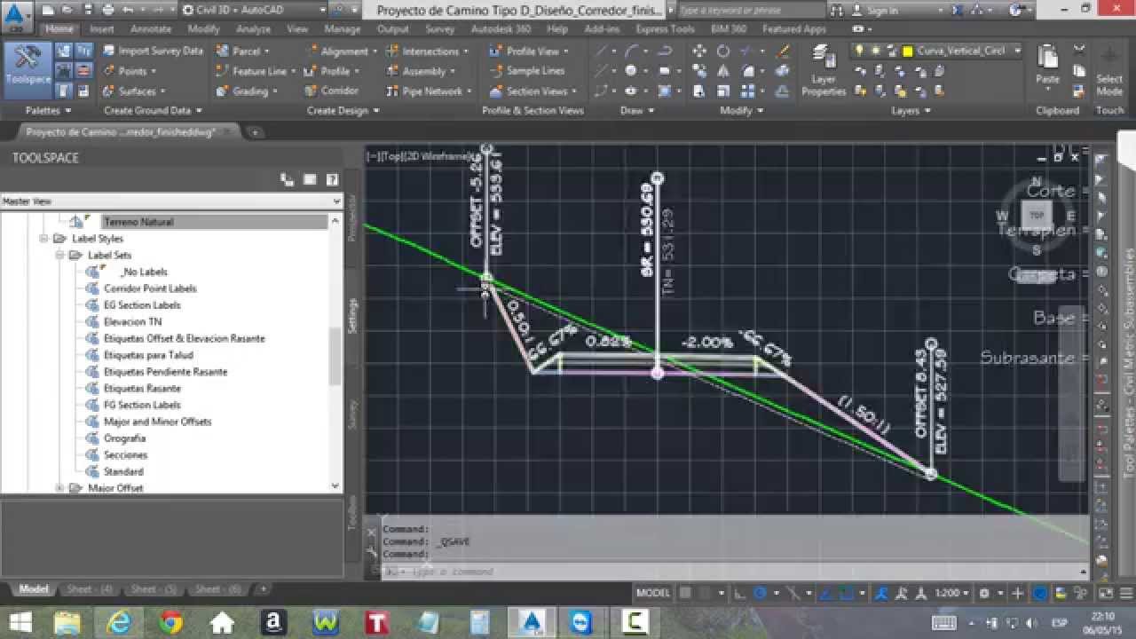 Etiquetado de Secciones Transversales Code Sets Styles 2 de 2