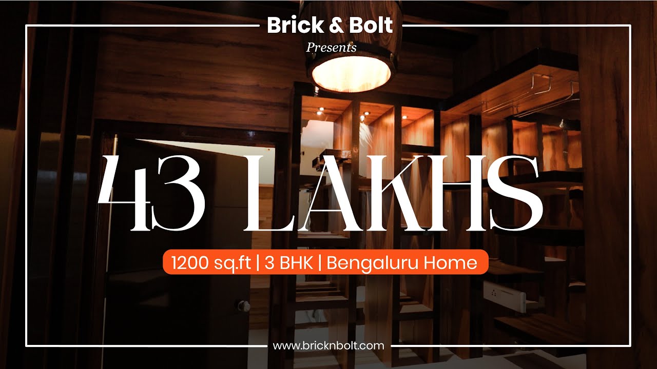 Home Tour: 1200 sqft House Design | 3 BHK House Design with Elegant Interiors 🏡 @Brick-n-Bolt