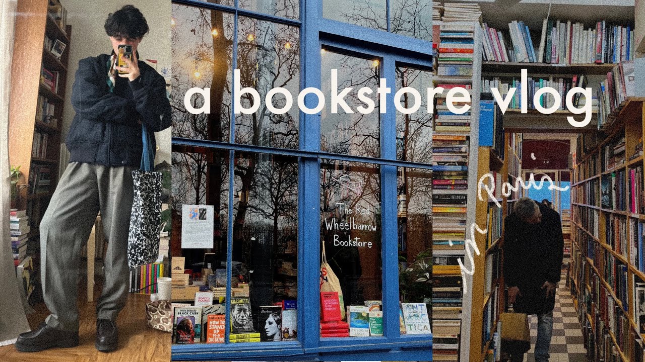 une journée pluvieuse en librairie à paris . a vlog