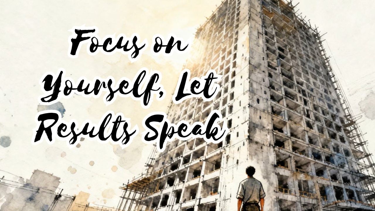Focus on Yourself, Let Results Speak: Actions Over Words