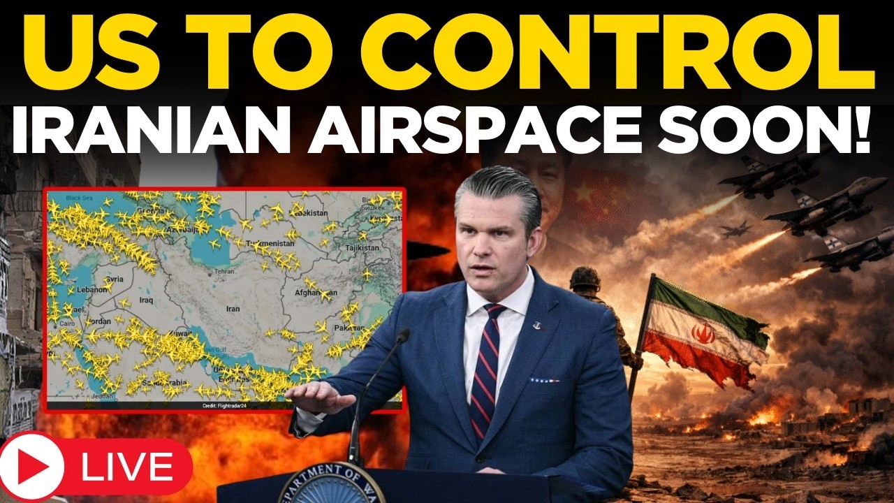 Iran-Israel War LIVE: Pentagon&rsquo;s Big Warning | US Will Soon Control Iranian Airspace | Pete Hegseth