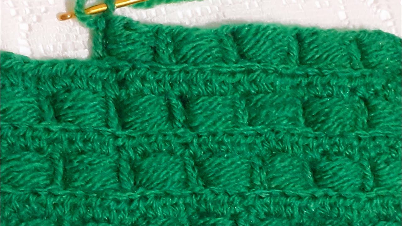 غرزة نمط بطانية بيبي بالكروشي 3d #crochet #تعلم_الكروشيه #حياكة #الكروشي 