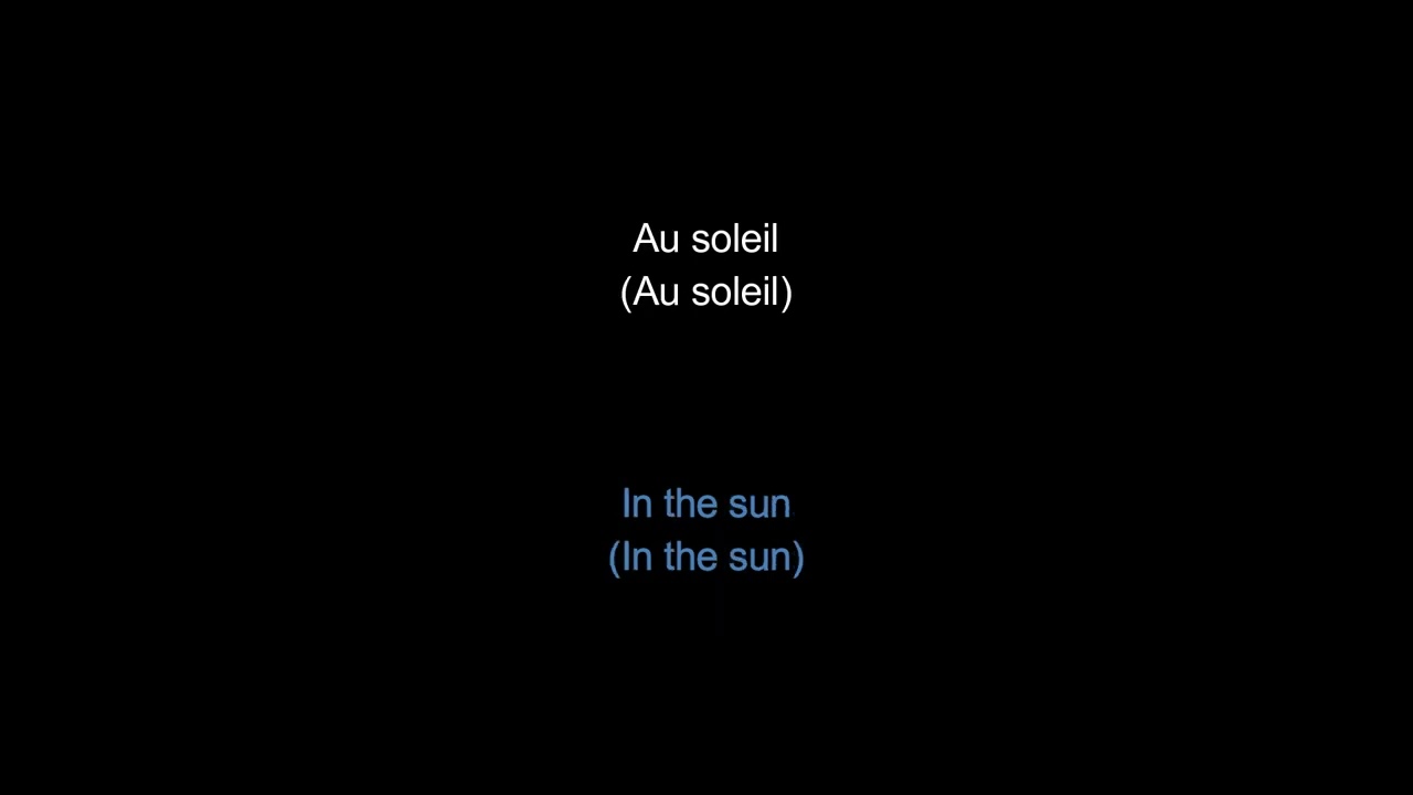 Jenifer - Au soleil (avec parole)