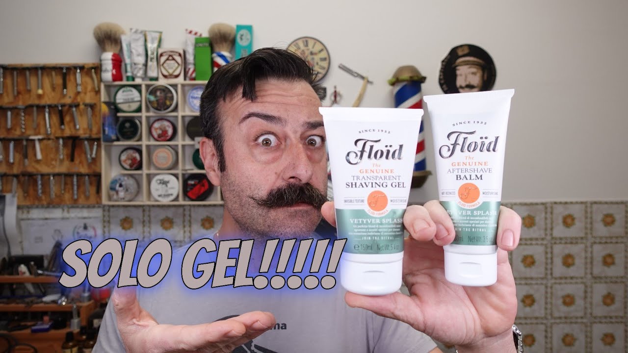 RASATURA COMPLETA CON IL GEL DA RASATURA DELLA FLOID VETYVER SPLASH