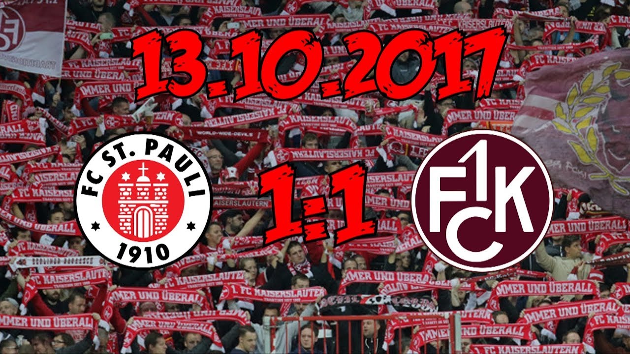 FC St. Pauli 1:1 1. FC Kaiserslautern - 13.10.2017 - Punkteteilung im Kiez