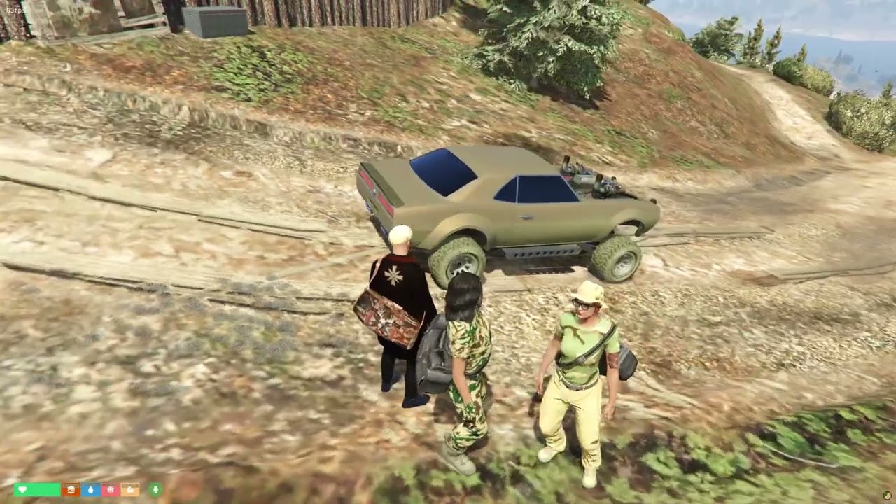 Les Altruistes, Debut de scene avec deux chasseuses.(Baylife)