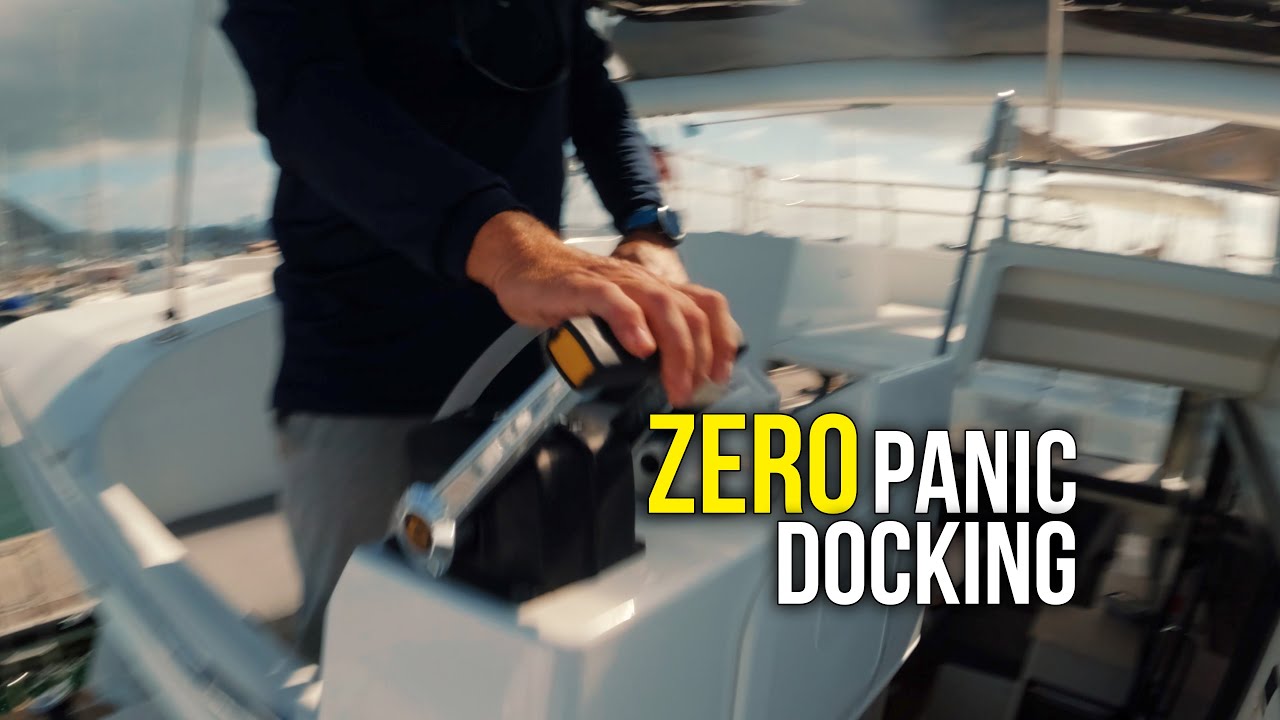 Dock Your Big Catamaran Like a Pro ⚓ – REAL Raw Lesson Footage (FP Saba 50, 15 kt Cross-Wind)