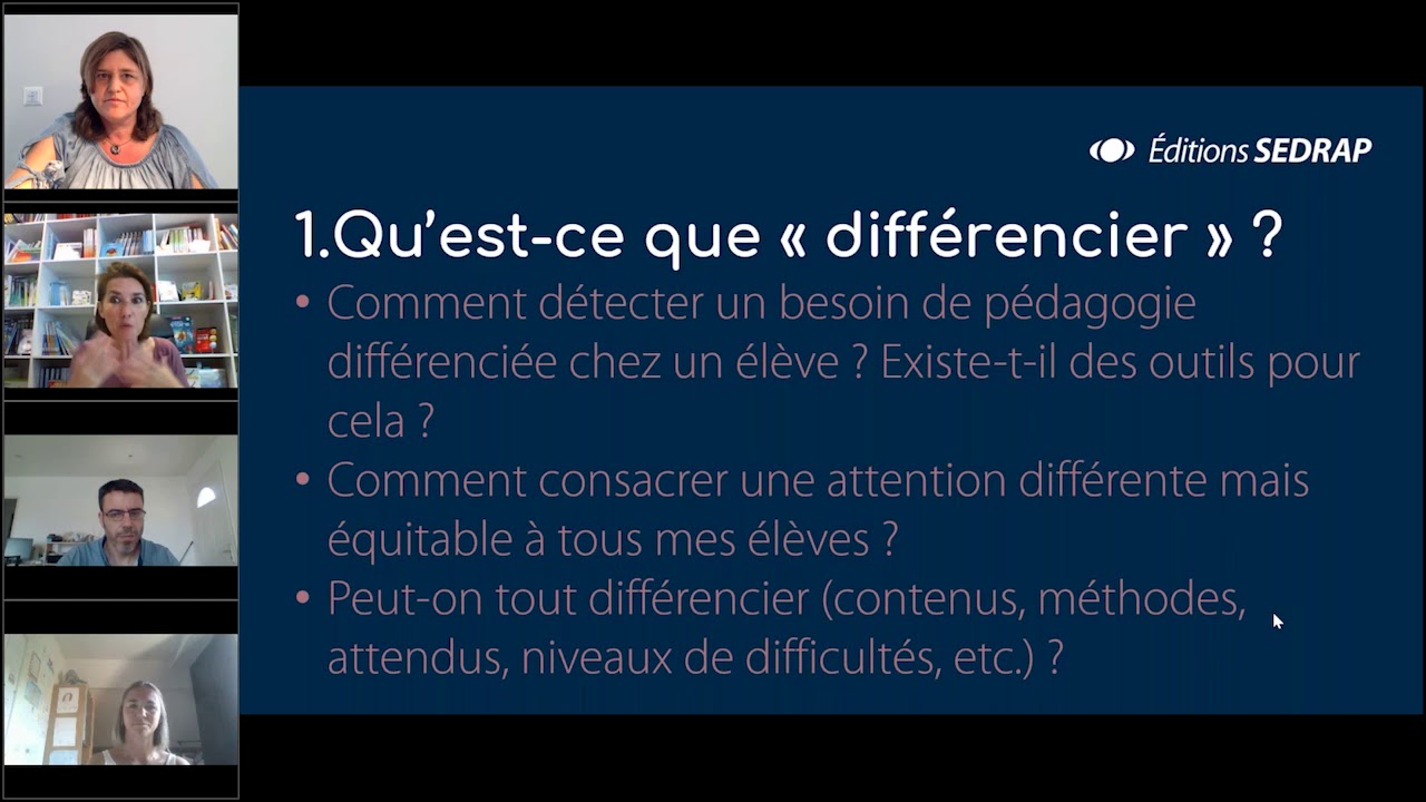 La différenciation pédagogique : accompagner toutes les diversités | Émission du 27 mai 2020