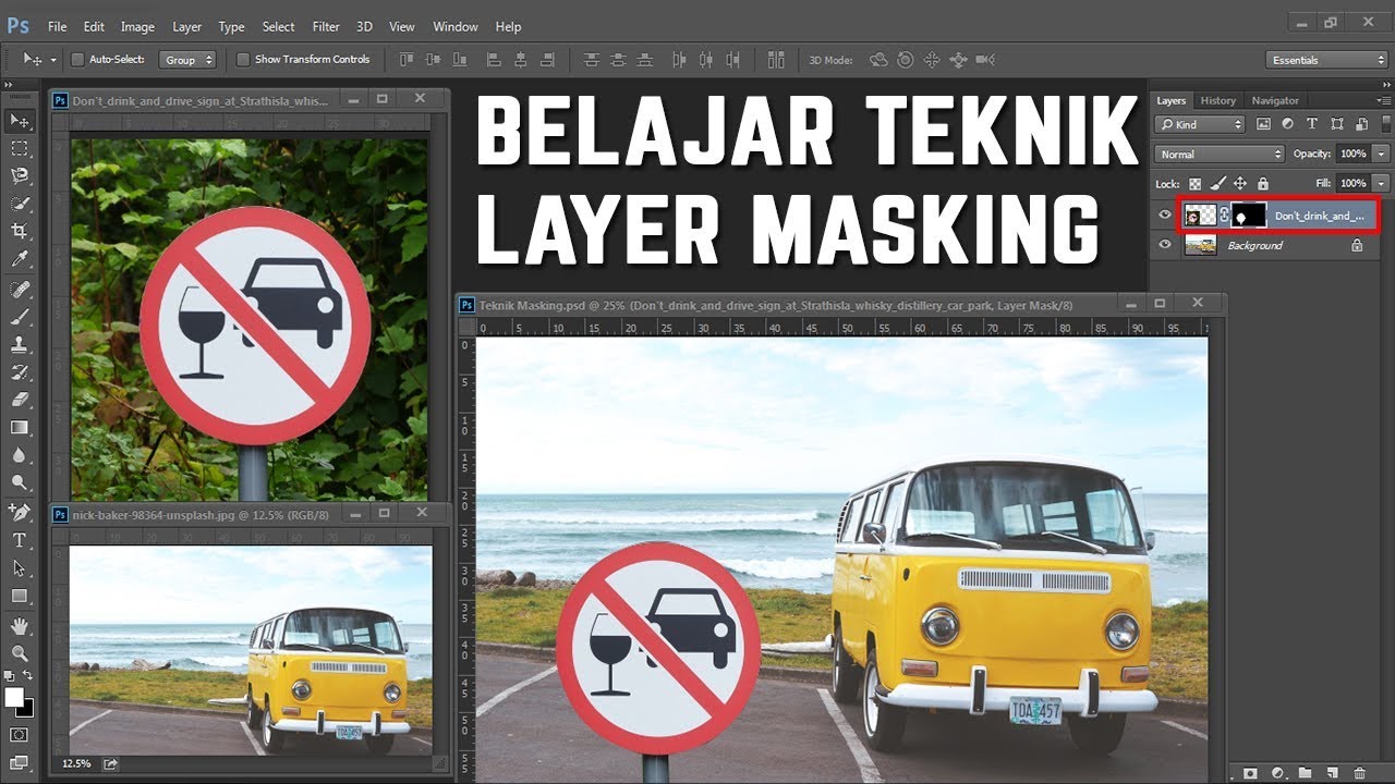 Belajar teknik masking di Photoshop