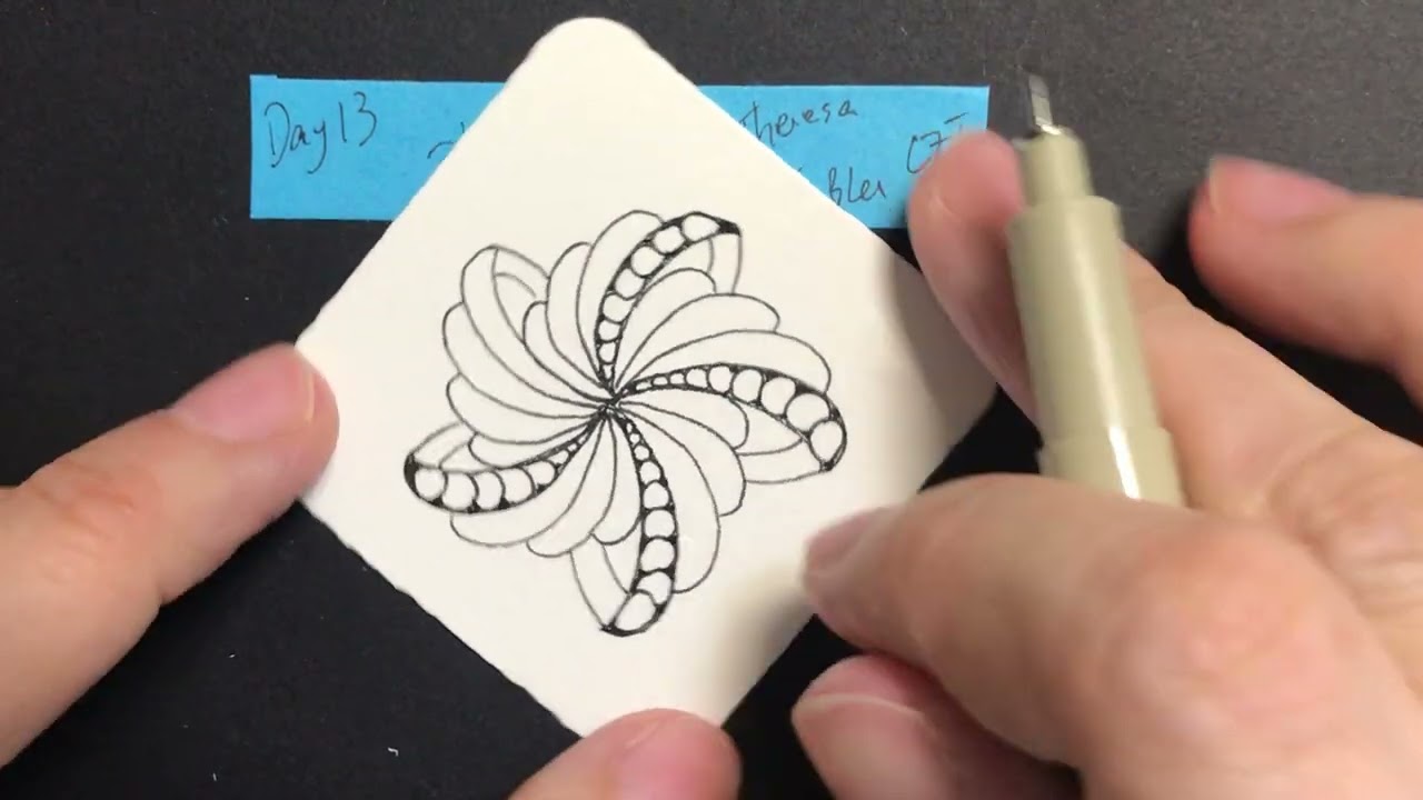 Inktober Zentangle 2022 Day 13 Philoxy