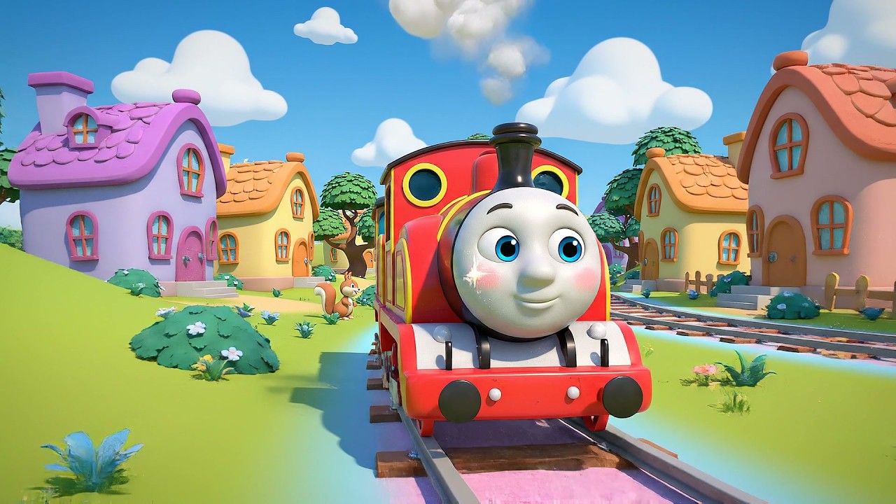 El Pequeño Tren Rueda Tut Tut Tut | Canción de Trenes y Movimiento para Niños