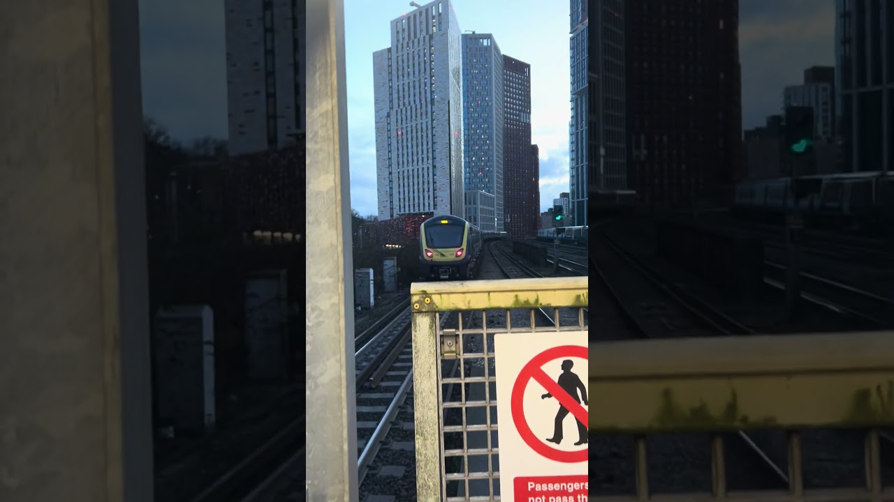 South Western Railway Class 701 Arterio Aventra train departs Vauxhall to head for Guildford #train