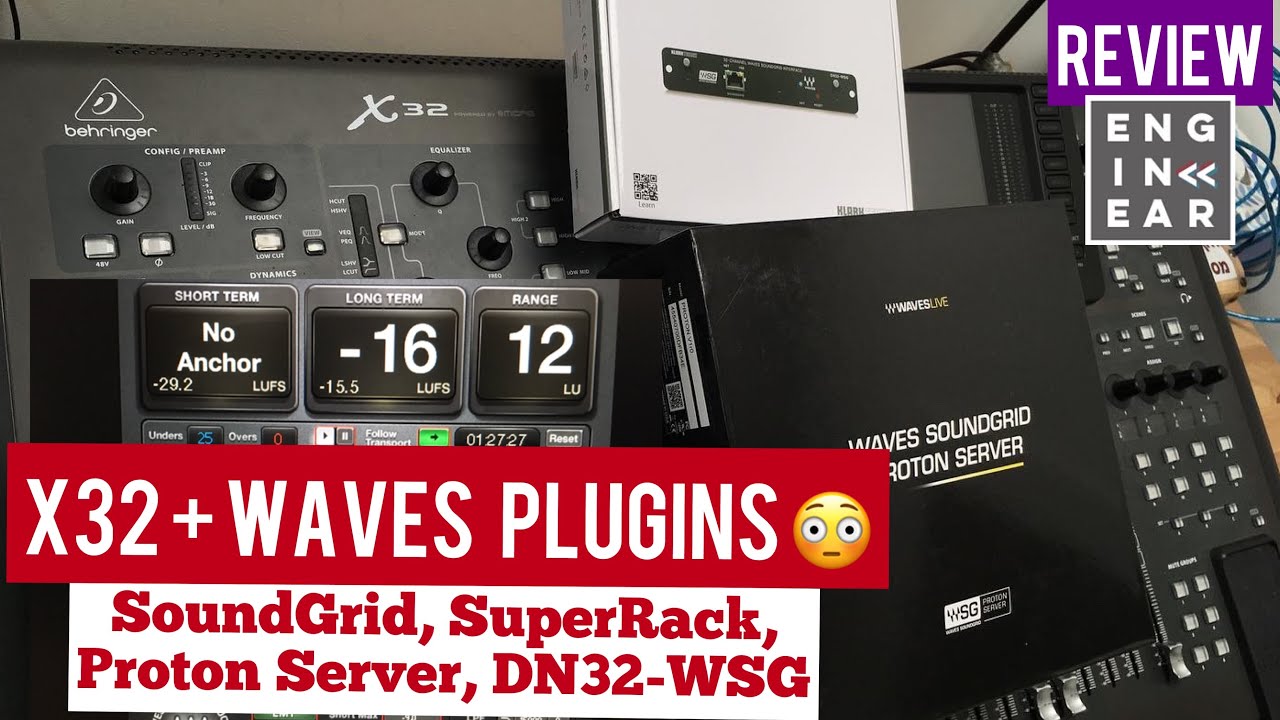 Waves Plugins na X32: SoundGrid, Proton DSP Server e SuperRack.
