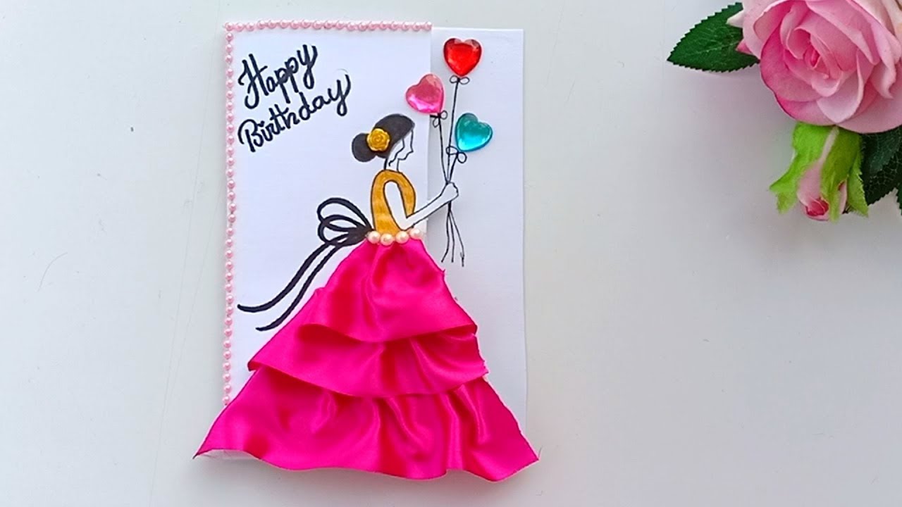 Beautiful Handmade Birthday card//Birthday card idea.