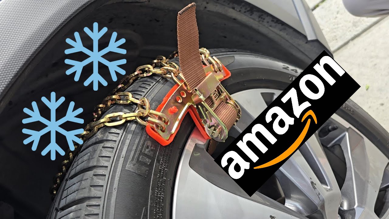 Easiest Tire Chains Ever? 🤔 Good Road Tie-Down System Review! ❄️ #amazonfinds #snowchains