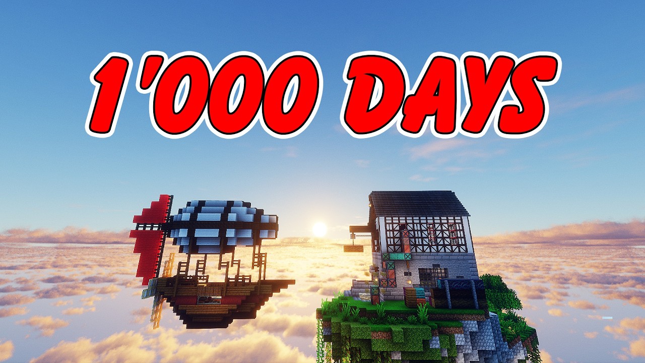1000 Days in the Best Sky Island Modpack In Minecraft