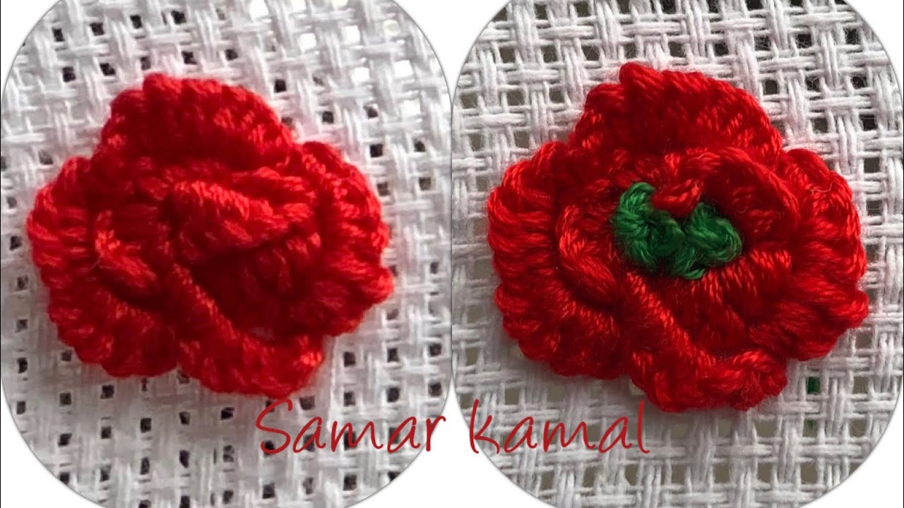 طريقه عمل غرزه الورده البرازيلي 🌺 cast-on Stitch