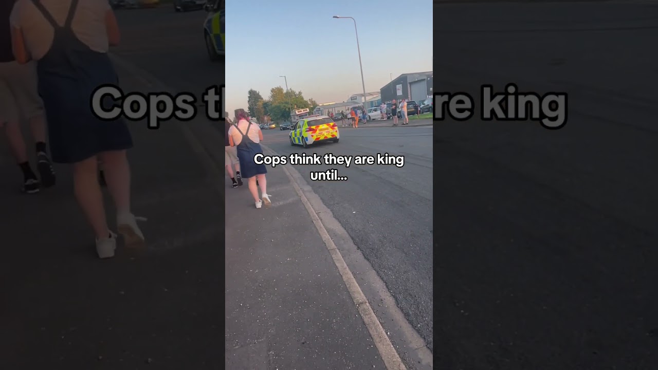 Cops think they&rsquo;re king until&hellip;E1216 #car #carmeet #carenthusiast #carlovers #carguy #police #funny