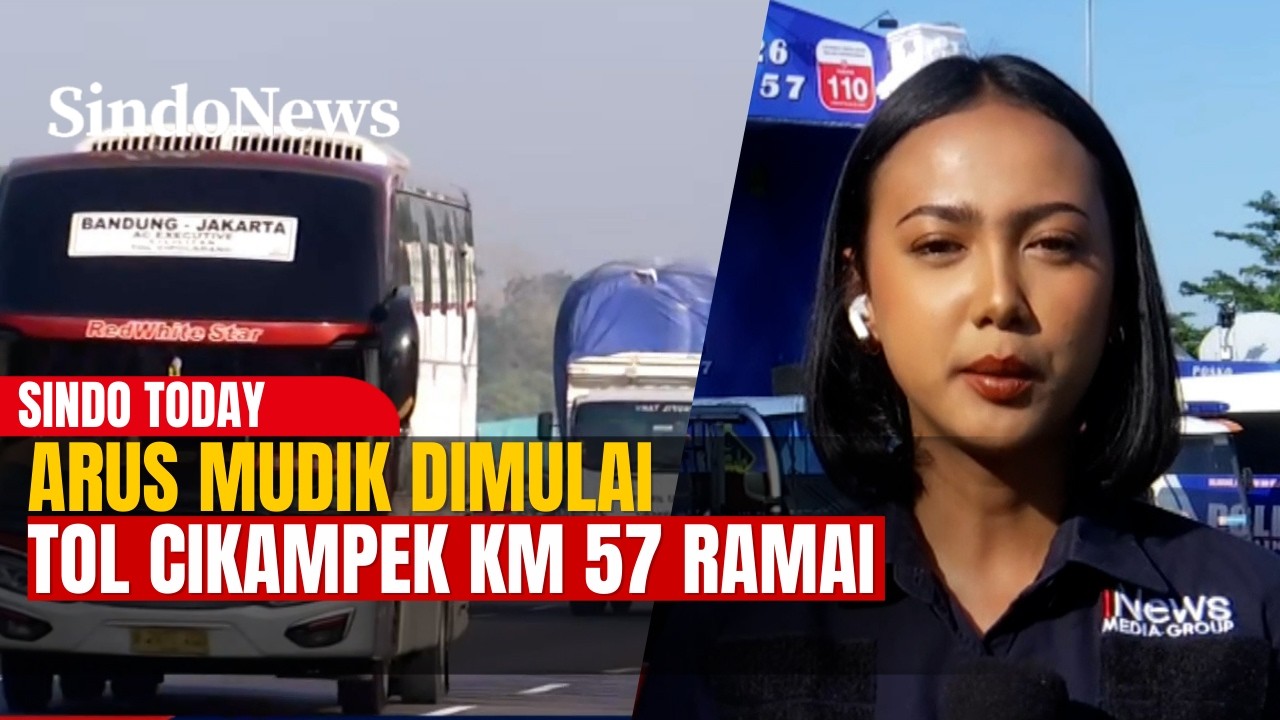Arus Mudik Mulai Terasa di KM 57 Tol Cikampek | SINDO TODAY | 14/03