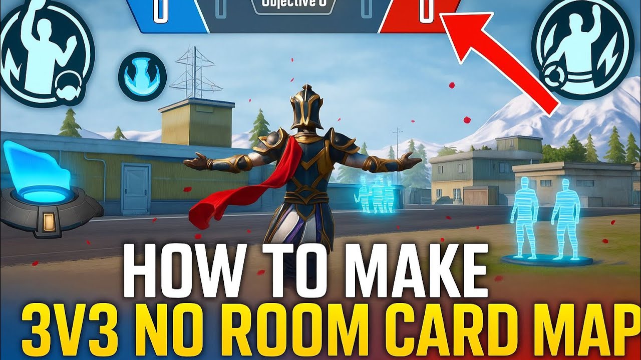 How To Create 3v3 WoW Map No Room Card | 1v1 2v2 3v3 Map | No Room Card Map Satting |PUBG MOBILE |