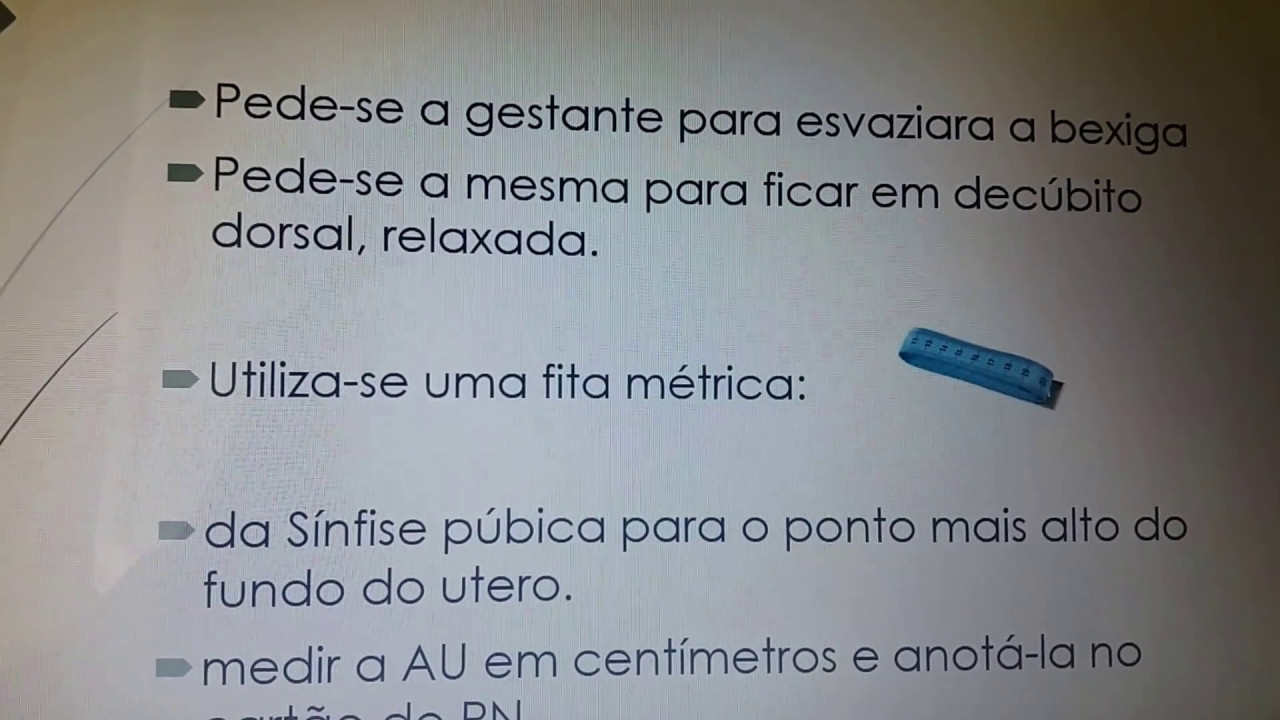 Medindo a Altura Uterina