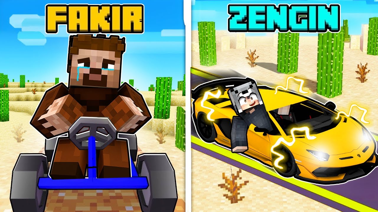 FAKİR TOZLU YOLCULUK VS ZENGİN TOZLU YOLCULUK 😱 - Minecraft