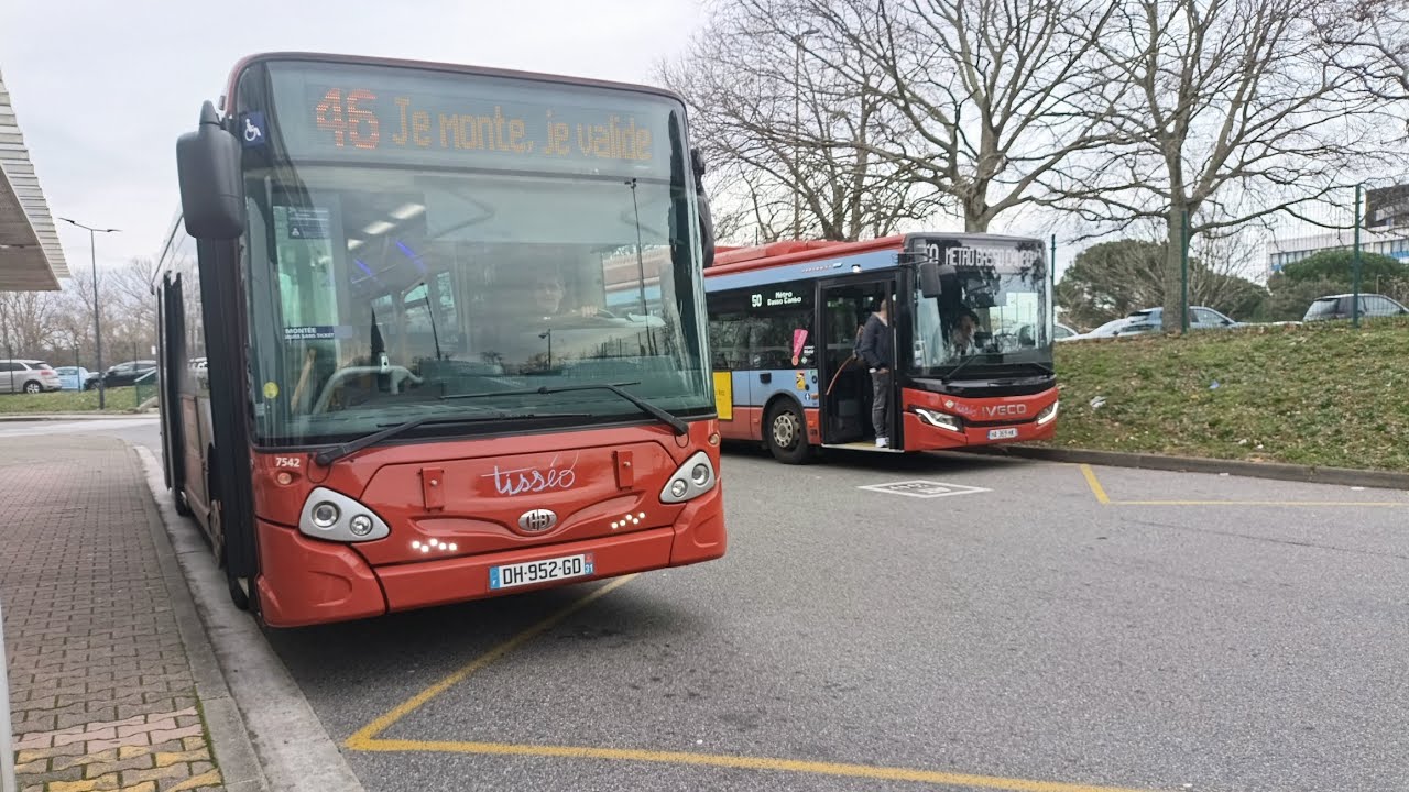Tisséo - Ligne 46 Heuliez Bus GX 137L N°7542 Pelletier Purpan/Basso Cambo 