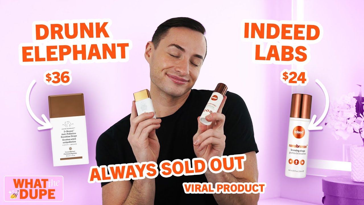 Drunk Elephant Bronzing Drops ($36) vs. Indeed Labs Drops