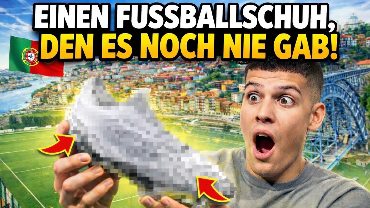 EINEN FUSSBALLSCHUH DEN ES NOCH NIE GAB UND ICH DURFTE IHN ALS ERSTER TESTEN! 😱😳 I PORTO VLOG 🇵🇹