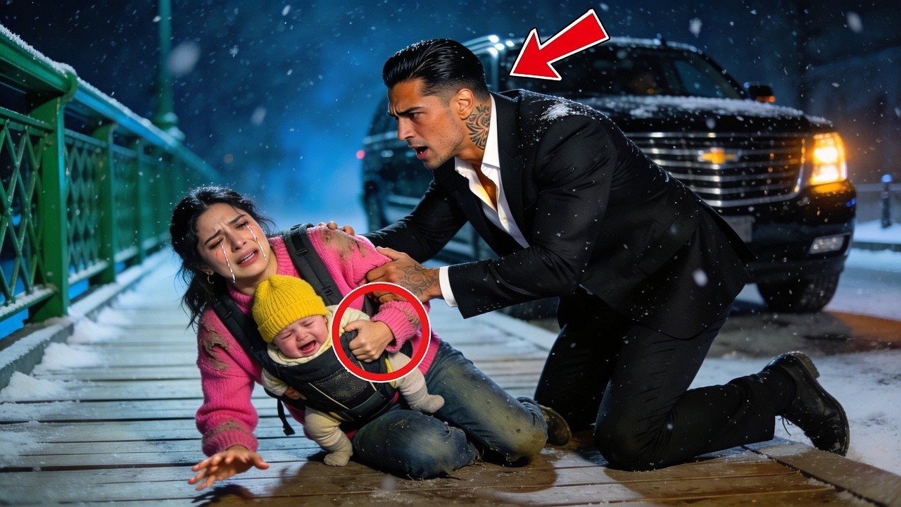 Cae Desmayada Con Su Bebé En El Puente — Un Temido Jefe Mafioso Los Salva, Lo Que Hará Te Romperá
