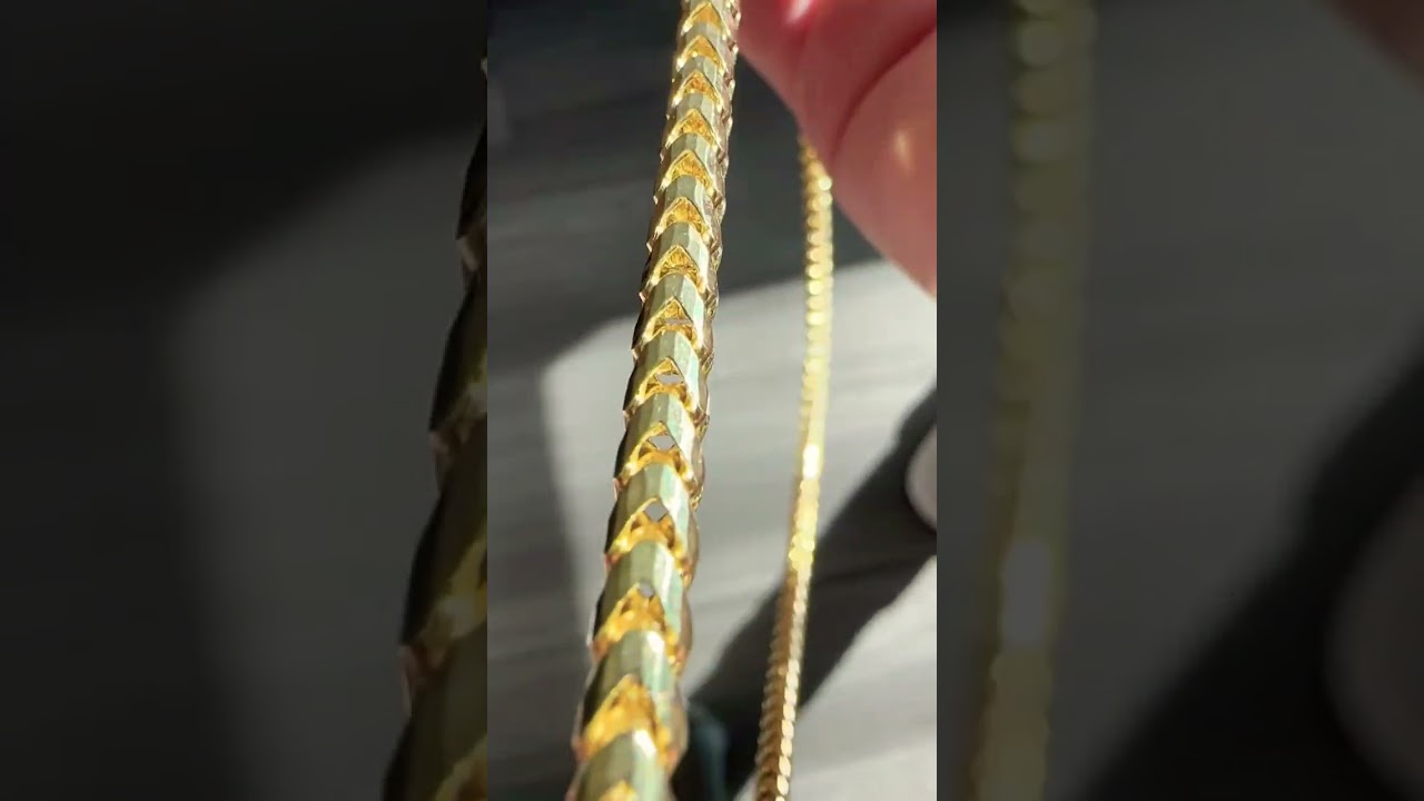 Jacoje 20in 4mm 14k Diamond Cut Franco Chain