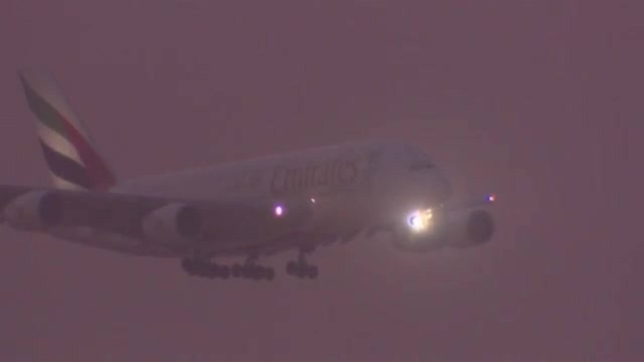 'Jump!': Dramatic footage from inside burning Emirates jet
