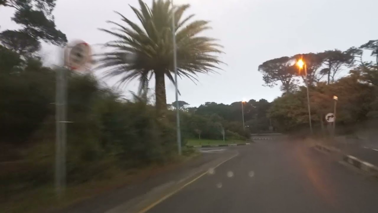 Wynberg through Claremont, Newlands, Rondebosch and into the City of Cape Town on a rainy Sunday