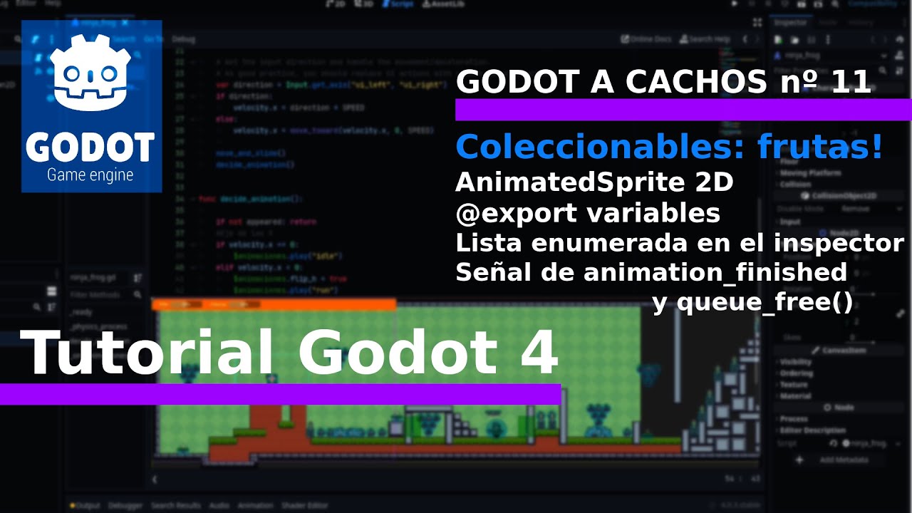 Godot a cachos nº 11. 🔥 Tutorial Godot 4 en Español 🔥 Ítems coleccionables y otros trucos.