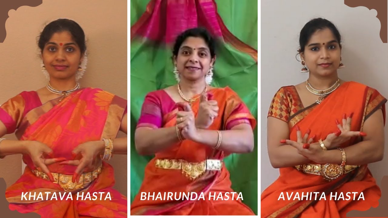 Khatava, Bhairunda and Avahita Hastas