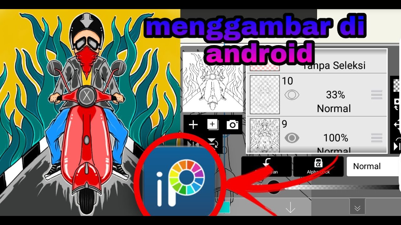 #cara #bukantutorial MENGGAMBAR DI ANDROID /apk ibispaintx
