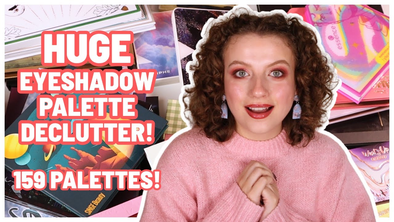 HUGE EYESHADOW PALETTE COLLECTION AND DECLUTTER DECEMBER 2025!
