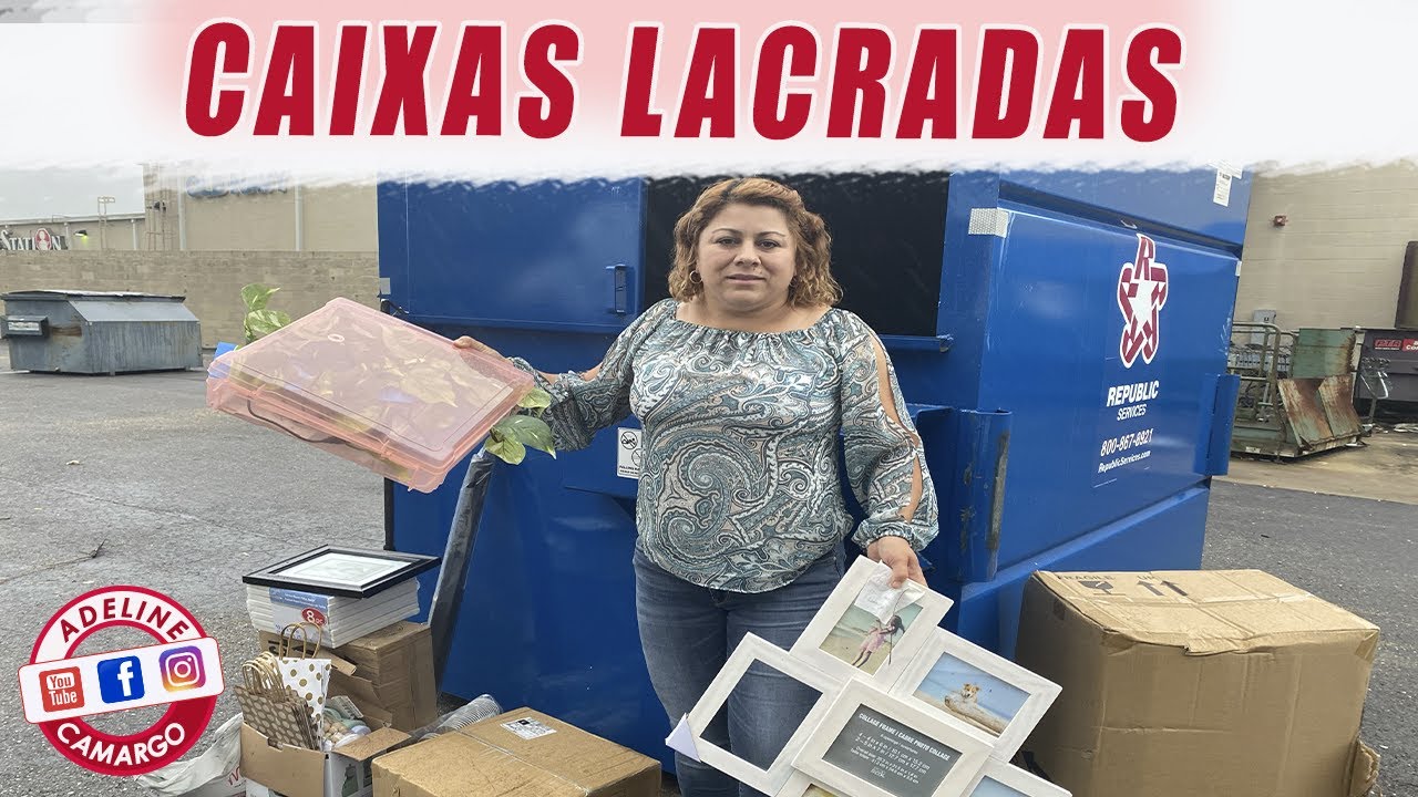 ENCONTREI MUITAS CAIXAS LACRADAS NESSE DUMPSTER