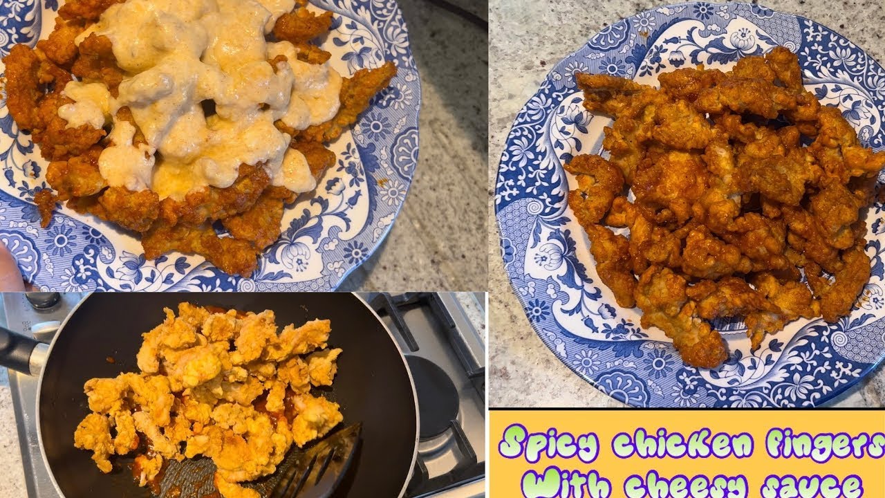 Try this Cheesy spicy chicken fingers for your party 