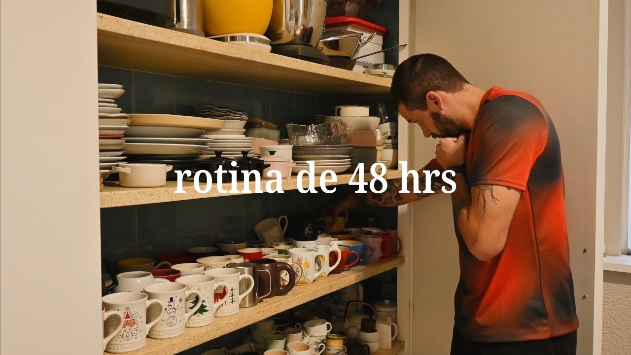 48 hrs da minha rotina sendo saudável e realista | leitura, exercício, café