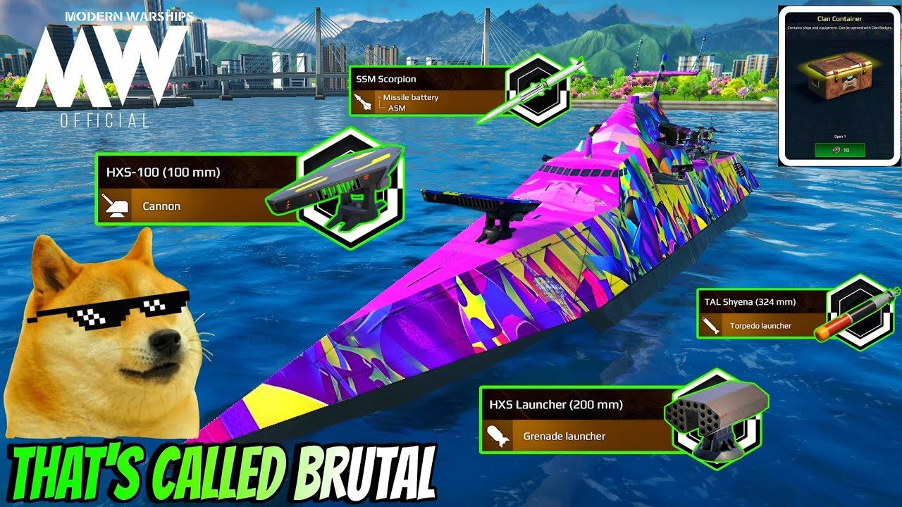Most Brutal Gacha Ship Now Available in Clan Container Rewards 🔥- Modern Warships 