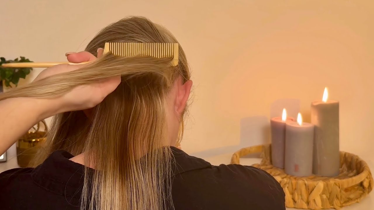 ASMR Hair Brushing Sounds for Deep Sleep & Stress Relief | Wooden Comb, No Talking