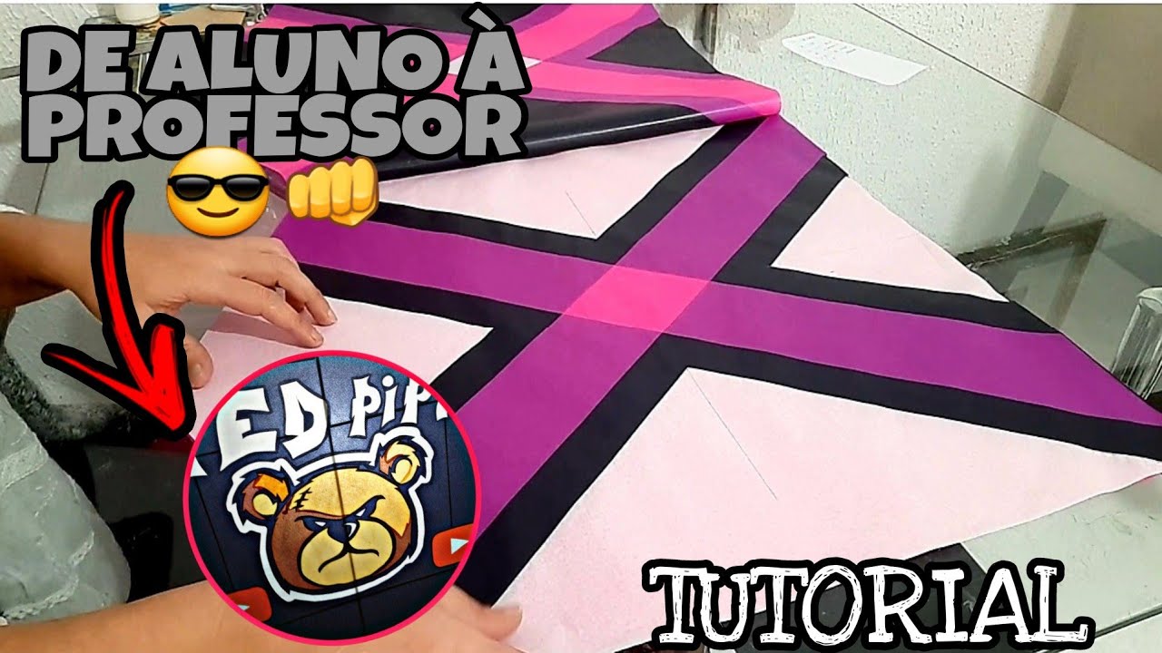 TUTORIAL FOLHA DE PIPA PARA LATÃO 60CM 12 CORTES | 4 CORTES RETOS + 4 CORTES DUPLOS