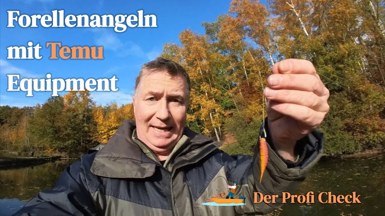 Herbstangel-Challenge mit Temu-Ausrüstung | Teil 2: Forellen Angeln