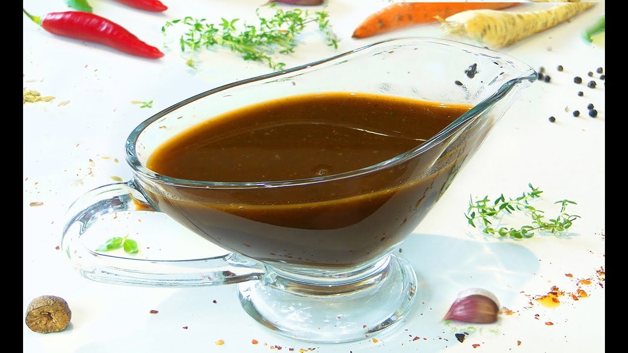 Базовый коричневый, мясной соус Жю Лие. Основа для создания сотни комбинаций других соусов